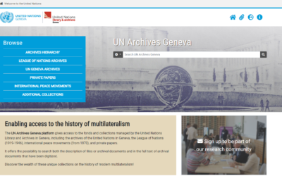 DIGITIZATION OF THE ARCHIVES OF THE SOCIETY OF NATIONS